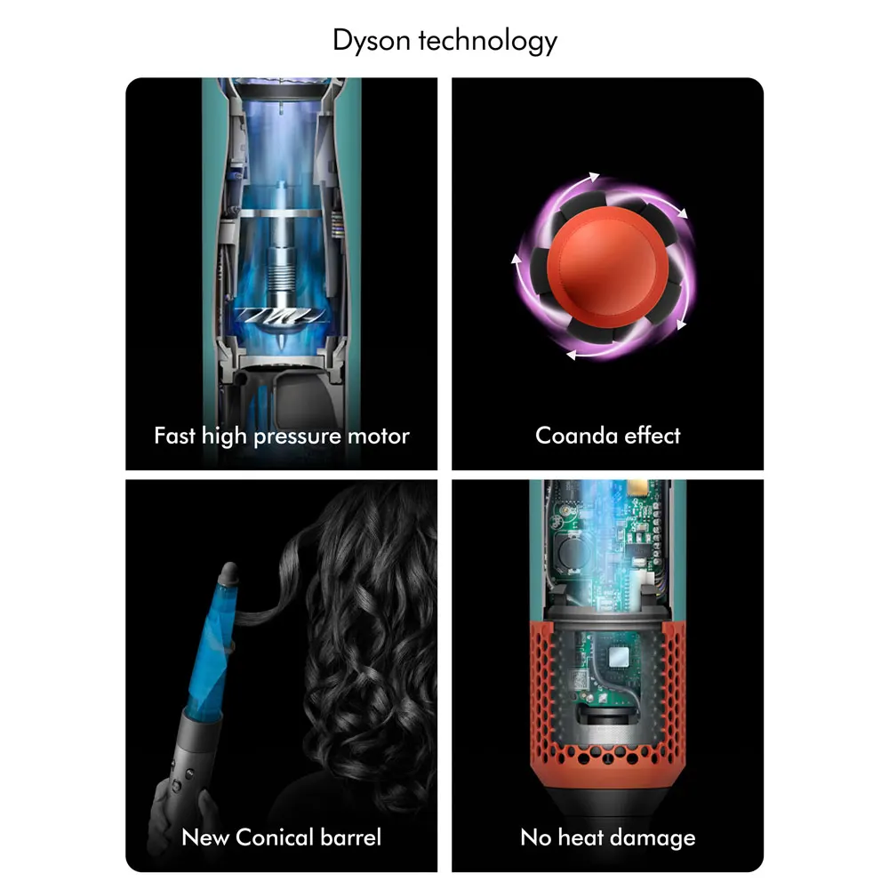 Dyson Airwrap Styler ID Ceramic Patina Finish Multi-Functional Hair Styling Tool for Smooth and Curling (HS08/T1) - Image 7