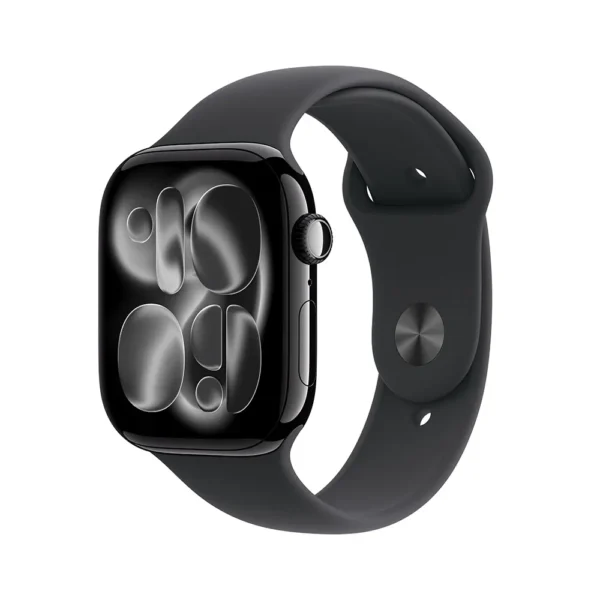 Apple Watch Series 11 GPS 42mm Jet Black Aluminium Case with Black Sport Band - M/L (MEQU4AF/A)