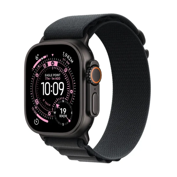 Apple Watch Ultra 3 GPS + Cellular 49mm Black Titanium Case with Black Alpine Loop - Large (MF0X4AF/A)